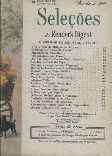 Sebo do Messias Revista Seleções do Reader s Digest Ano 1966 Setembro