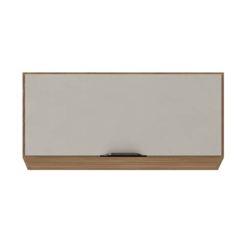 Armário Aéreo Cozinha cm Firenze Porta Amêndola Nude Prime Tx Demóbile