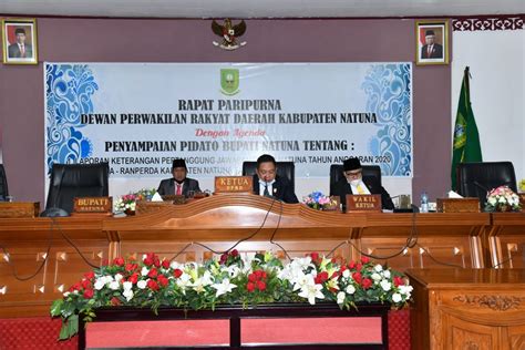 Dprd Natuna Gelar Paripurna Lkpj Bupati Natuna Ta Klik Info Kota