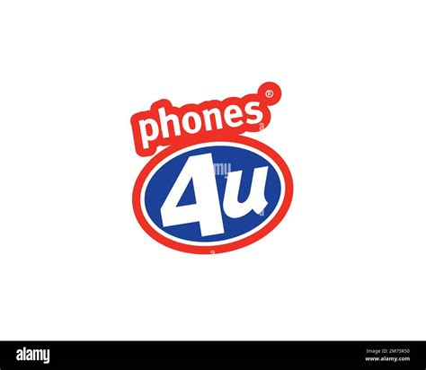 Phones 4u, rotated logo, white background Stock Photo - Alamy