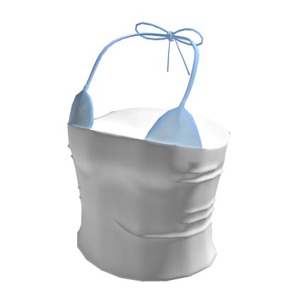 Summer Tube Top W Blue Bikini Top Roblox