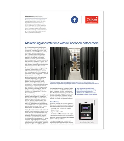 Metafacebook Data Centers Case Study Calnex