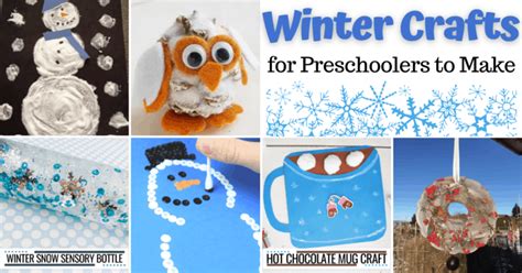 30+ Adorable Winter Crafts for Preschoolers to Make