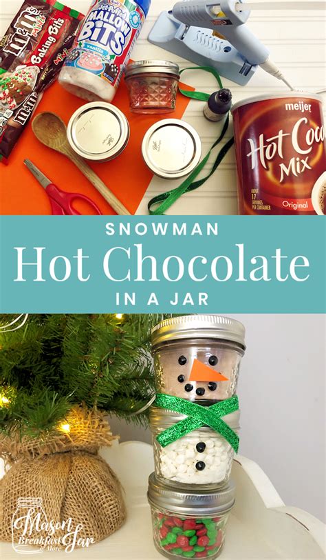 Diy Snowman Jars Hot Chocolate