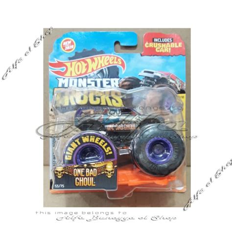 Hot Wheels Monster Trucks One Bad Ghoul Hotwheels Truck Original Lazada Indonesia
