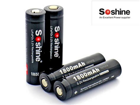 Pcs Lot Soshine V Lifepo Battery Cell Mah Protected