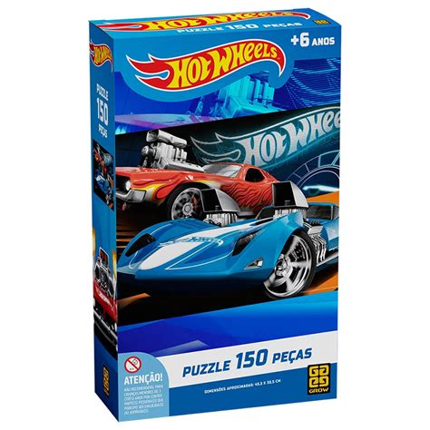 Quebra Cabe A Hot Wheels Mattel Grow Pe As Importados Lili