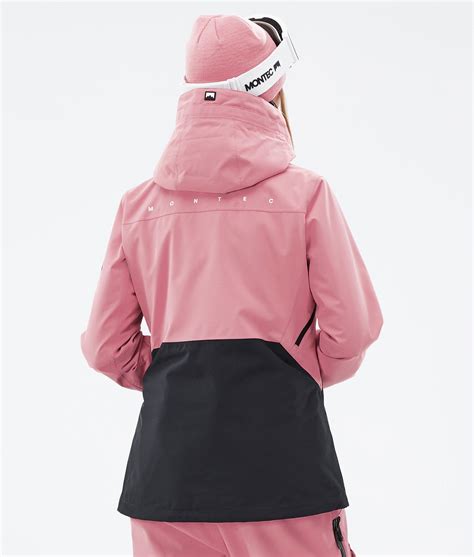 women pink ski jacket