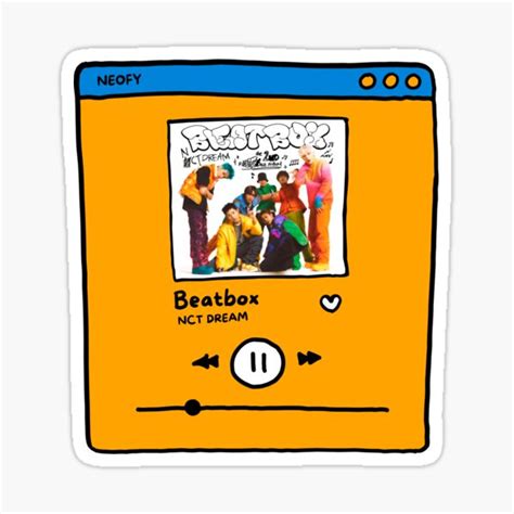 Nct Dream Beatbox Music Player Ver Sticker For Sale By Smallkore