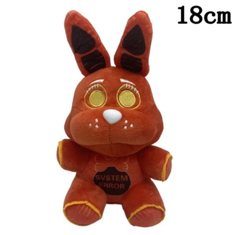 1 PCS FNAF Stuffed Plush Toys Freddy Fazbear Bear Foxy Rabbit Bonnie