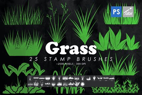 15 Grass Photoshop Brushes Textures And Patterns Design Shack