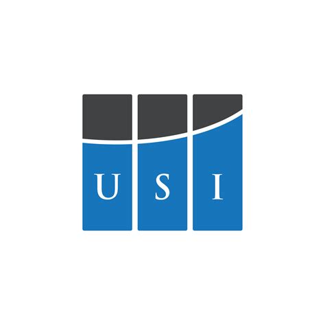 USI letter logo design on white background. USI creative initials letter logo concept. USI ...