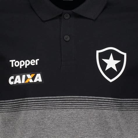 Polo Topper Botafogo Viagem 2018 Atleta FutFanatics