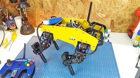 Diy Robot Dog Based On Arduino And Lss Standing Test Youtube