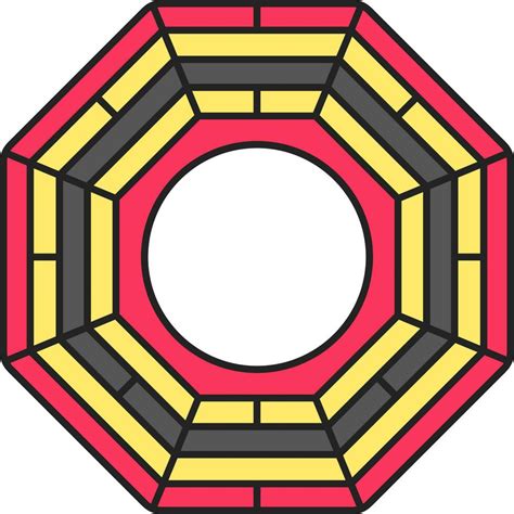 Colorful Bagua Mirror Flat Icon Or Symbol 24556056 Vector Art At Vecteezy