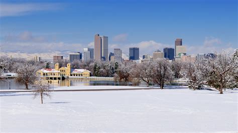 Denver Colorado Snow Landscape