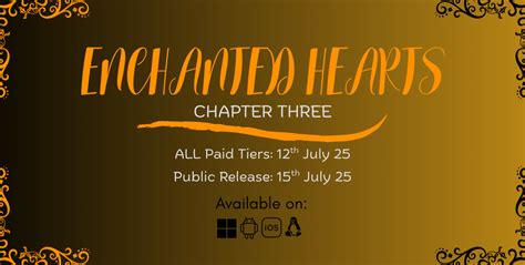Chapter Three Official Release Date Enchanted Hearts Chapter 3 By Hot Stone Studios