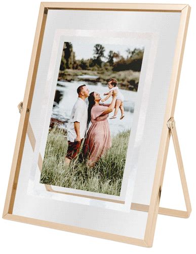 Watercolor Border Tabletop Floating Framed Print By Shutterfly Shutterfly