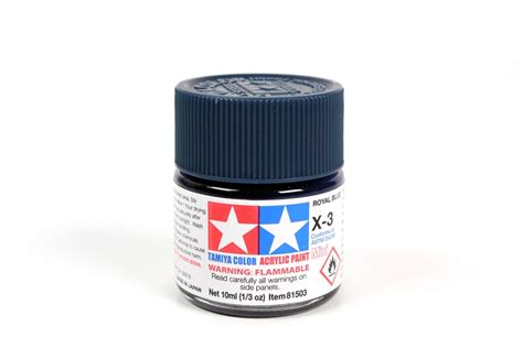 X 3 Tamiya Acrylic Paint Royal Blue Gloss Rc World Hobbies Australia
