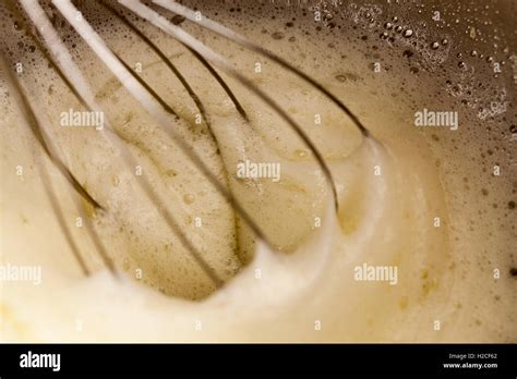 Whisking Egg Whites Stock Photo Alamy