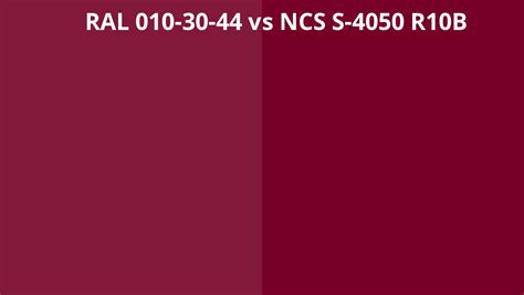 Ral 010 30 44 Vs Ncs S 4050 R10b Ral Colour Chart Uk