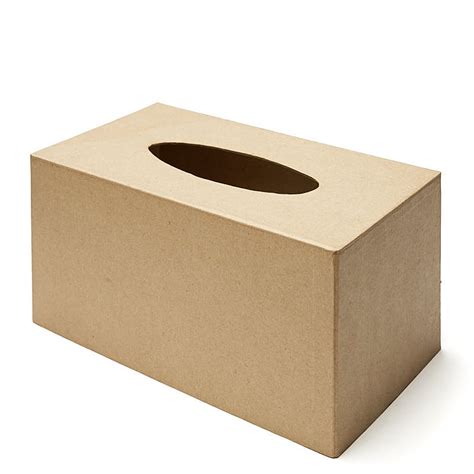 Paper Mache Tissue Box Cover Paper Mache Basic Craft Supplies