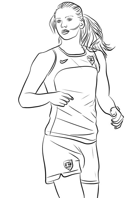 Alex Morgan Coloring Page Colouringpages