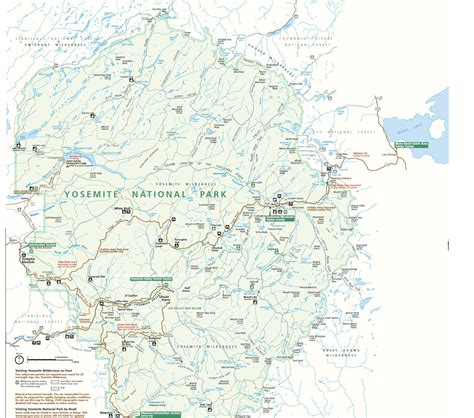 Yosemite National Park Maps