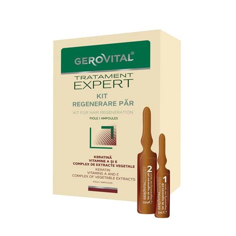 Kit Rigenerazione Capelli Fiale Gerovital Tratament Expert