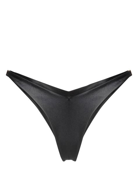 GCDS Logo Hardware Bikini Bottoms Black FARFETCH AO