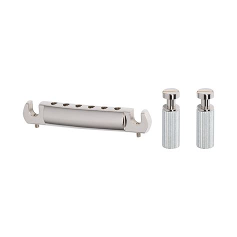 Gibson Historic Reissue Wraparound Tailpiece With Studs & Inserts, Nickel