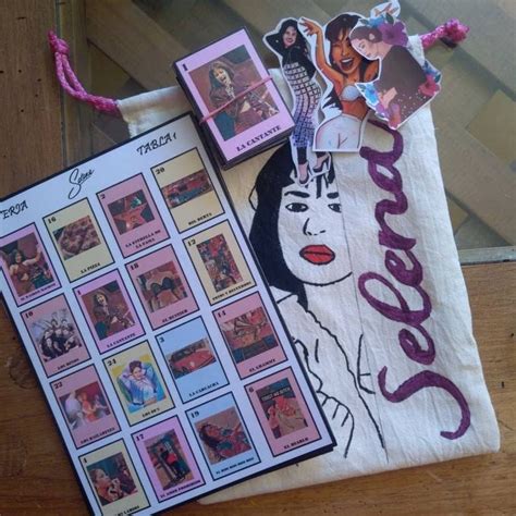 Loteria De Selena Quintanilla 52 cartas y 8 tablas Etsy México