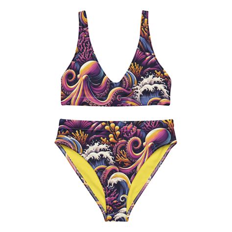 Octopus Ink Scuba Bikini High Waisted Set The Dive Compass