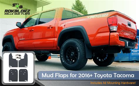 Amazon Rokblokz Mud Flaps For Toyota Tacoma Fits 2016 2023 Model