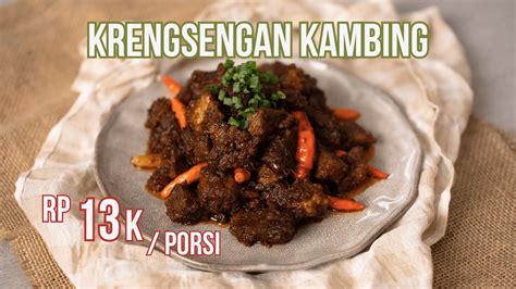 Asin Manis Gurih Enaknya Kebangetan Resep Krengsengan Kambing