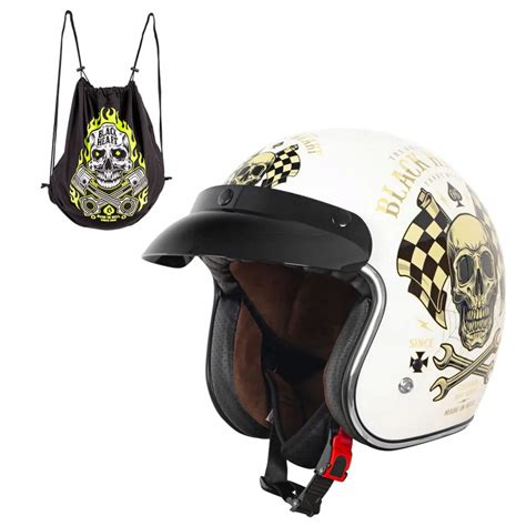 Kask Motocyklowy Otwarty Chopper W Tec Black Oficjalne