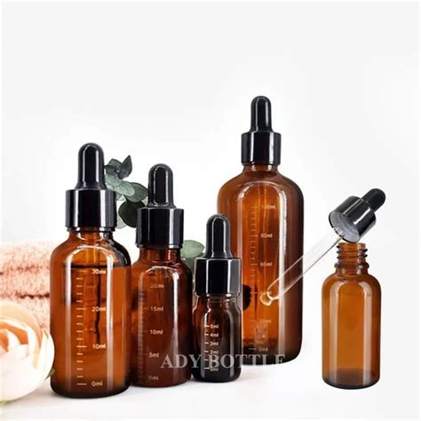 ml ml dropper bottles  scale reagent eye drop amber glass