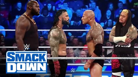 Full Match Roman Reigns Omos Vs The Rock Solo Sikoa Wwe