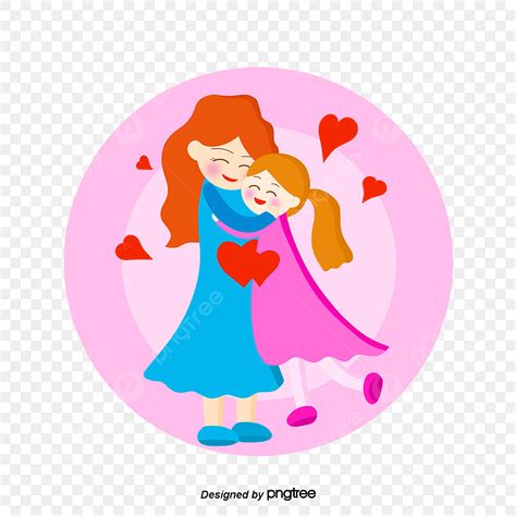 una madre  abraza  alegria png diviertete corazon abrazar png