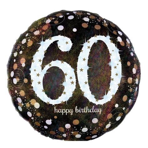 28 Inch Sparkling 60th Jumbo Foil Balloon 32138 Cgsparty