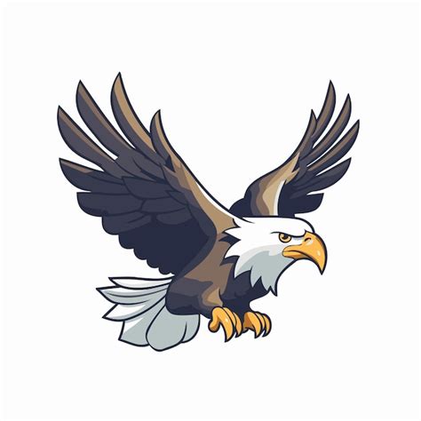 Premium Vector Bald Eagle Mascot Vector Illustration Of An American Eagle