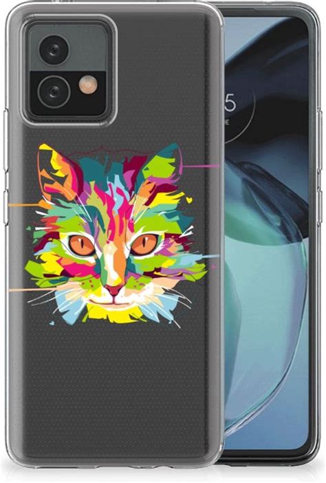 Mobiel Case Motorola Moto G Gsm Hoesje Doorzichtig Cat Color Bol