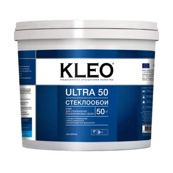 Готовый клей для стеклообоев и стеклохолста KLEO ULTRA 50 (10 кг ...