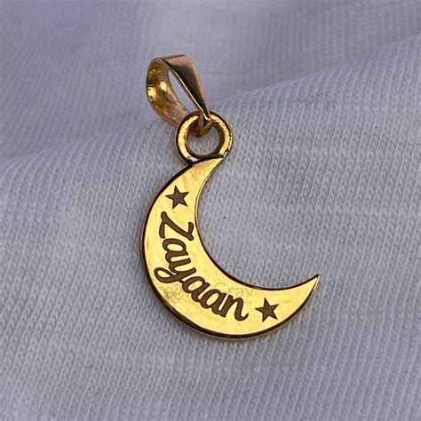 Lunar Name Gold Pendant