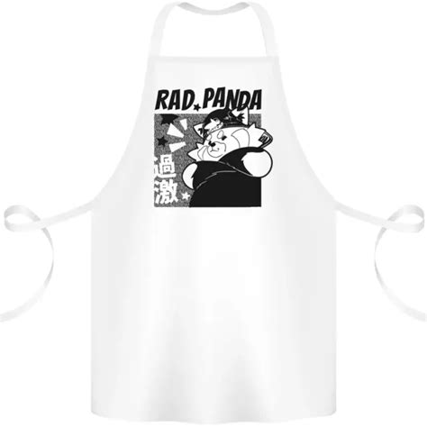 RAD ROUGE PANDA Japonais Refroidir Tablier Coton 100 Biologique EUR 19