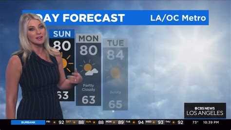 KCAL9 EVELYN TAFT WEATHER FORECAST AUGUST 19 - YouTube