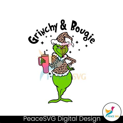 Leopard Grinchy And Bougie Svg Graphic Design File Peacesvg