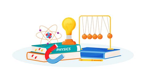 Physics flat concept vector illustration By ntl-studio | TheHungryJPEG
