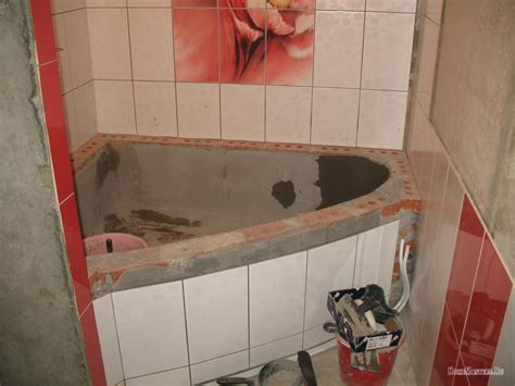 Ванна из кирпича, бетона и пенополистирола своими руками