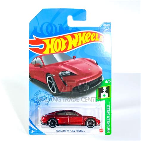 Hot Wheels Porsche Taycan Turbo S Red Lot Shopee Malaysia